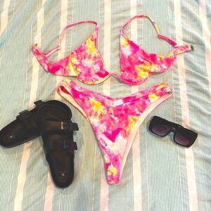 Cute and colorful bikini.